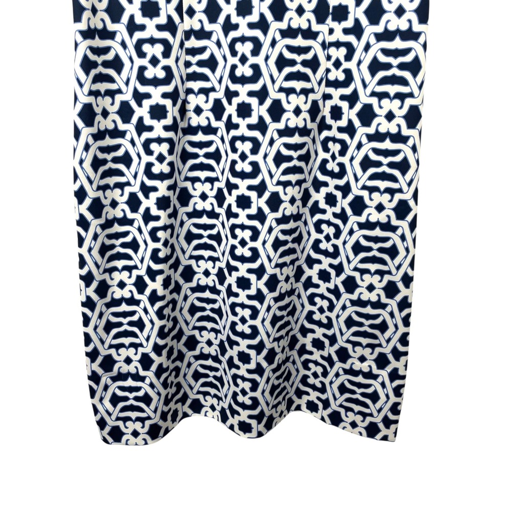 Gretchen Scott Isosceles cut‎ out printed Dress Size XS blue white Rio Gio - Picture 6 of 8